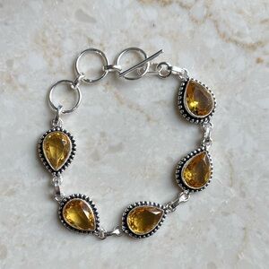 NWOT Sundance Tropical Mist Bracelet, Citrine, Sterling Silver